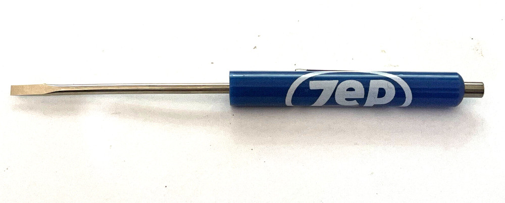 Zep Blue Pocket Screwdriver Slotted w/ Magnet End