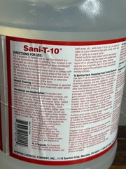 Spartan Sani-T-10 Disinfectant Sanitizer Algaecide 1 Gallon Cleaner