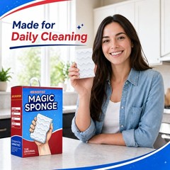 3X Density Magic Sponge Eraser, 20 Pack Melamine 20 PCS, Ivory