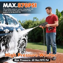 Cordless Portable Washer, Handheld Washer, Battery Operated Washer with 5M