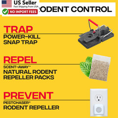 Victor Power-Kill Rat Trap M144-2B Easy Set Reusable Pest Control 2 Pack FROM US