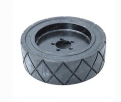 Tennent 71344, SOLID TIRE ASSEMBLY 18X6X12.125 X GROOVE