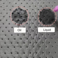 100 Pack Oil Absorbent Pads, 13″x10″ Single Weight Dimpled Pad, Oil Spill Mat