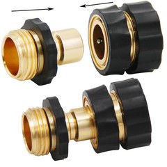 3/4″ Garden Hose Connector, 9 7-10 cm, 9 PCS – 6 Male & 3 Female
