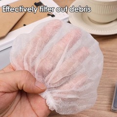 UtySty 100 Pack Hand Vacuum Filter Cover 10*7 cm/3.94*2.76 in, White