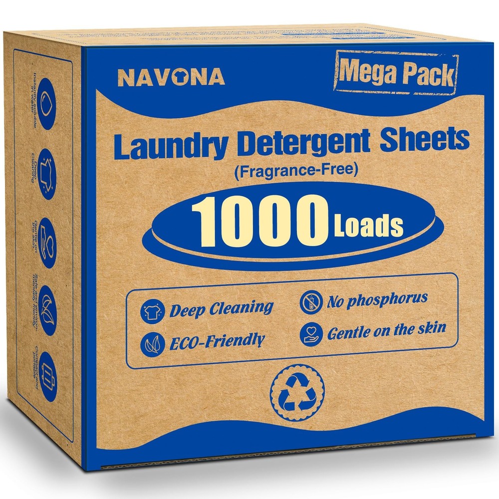 1000 Loads Mega Pack Laundry 1000-loads, 1000-loads [Fragrance Free]