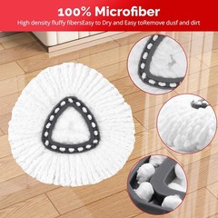 O-Cedar Spin Mop Head, Base, Handle Replacement for EasyWring 1 Tank White