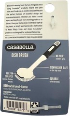 Casabella Round Brush Scrubber 1ea, Assorted Colors