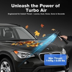 Turbo Dryer Blower for Car & Snow Removal – 134MPH High-Speed Cordless Blower…