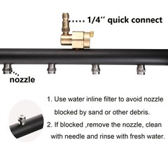 Tool Daily Dual-Function Undercarriage Cleaner,Surface 16”+ broom, Black