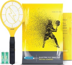 Electric Fly Swatter Racket Indoor Bug Zapper for Home Mosquito Killer