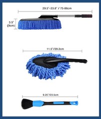 Duster Kit, 3 Pack Detailing Brush Set with Extenda Size: 3 PackColor: 3p-blue