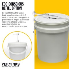 5 Gallon Pump Dispenser – for 5 Bucket, Jug, 2-Pack, White