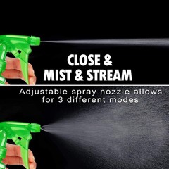 Spray Bottles – 3 Pack, 16 oz – Mist/Stream, Bright Colors, Sturdy, Leak…