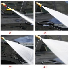 5 Pack Pressure Washer Spray 0.25 inches, red, yellow, green, white, black