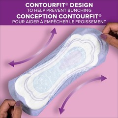 Poise Incontinence Pads, Maximum Absorbency, Long, 12 ct White