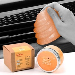 Car Cleaning Gel Kit for Car Interior, High End Orange Scented C Color: Orange
