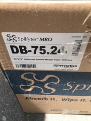 (QTY 99) Spilfyter DB-75 16″ x 18″ Universal Gray Double-Weight Absorbent Pad