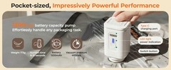 Rechargeable Wireless Pump Travel Storage Bags Set, Portable Space Saver Bags