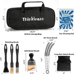 Car Interior Detailing Kit, Car Cleaning Kit Interior, Including 7Pcs Auto Detai