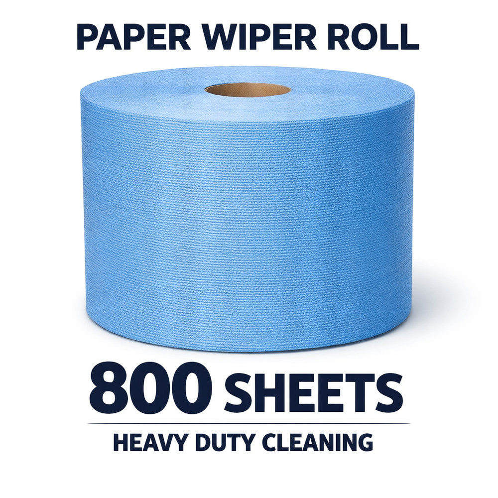 Tork Paper Wiper Roll Blue 800 Sheets 11×12 Heavy Duty Cleaning Towels