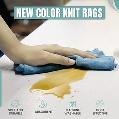 New Color Knit T-Shirt Rags for Wiping – 2 lbs. Bag Multipurpose Cleaning Cloths