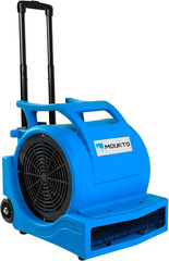 High-Power 3-Speed 1HP Air Mover Dryer with Wheels – 4000+ CFM (Blue)