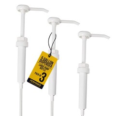 5 Gallon Pump Dispenser – for 5 1 Count (Pack of 3), White