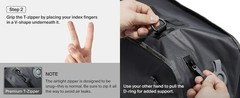 Black Voyage Reusable Vacuum Compression Travel Bag for Carry-On Suitcase and