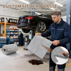 ZXQDRE Oil Absorbent Pads Roll 15 X 50 Heavy Duty Spill Mat