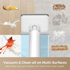 HABIUBIU Wet Dry Vacuum Cleaner, Cordless Mop Combo White A30 Air 02