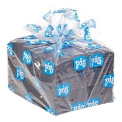 Pig Mat412 Sorbent Pad, 22 Gal, 15 In X 20 In, Universal, Gray, 125 Pk