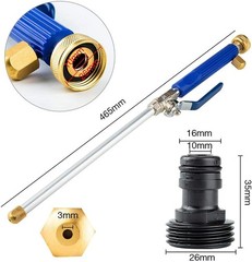 High Pressure Power Washer Attachment Wand, Hydro Jet Water 18 inches, Blue