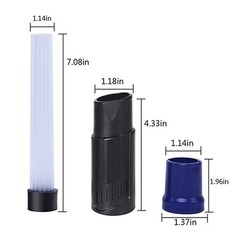 WuYan 2PCS Multifunction Vacuum Cleaner Straw Tubes Dust 13.37 inches, Blue