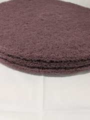 PRO-SOURCE 20″ Floor Stripping Pad: Coarse Polyester, Maroon Qty 3 PS-430520