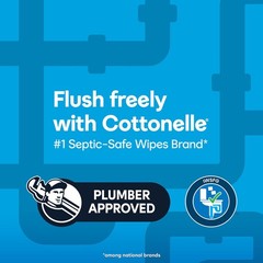 Cottonelle Fresh Care Flushable Wet Wipes, Adult 42 Count (Pack of 8), White