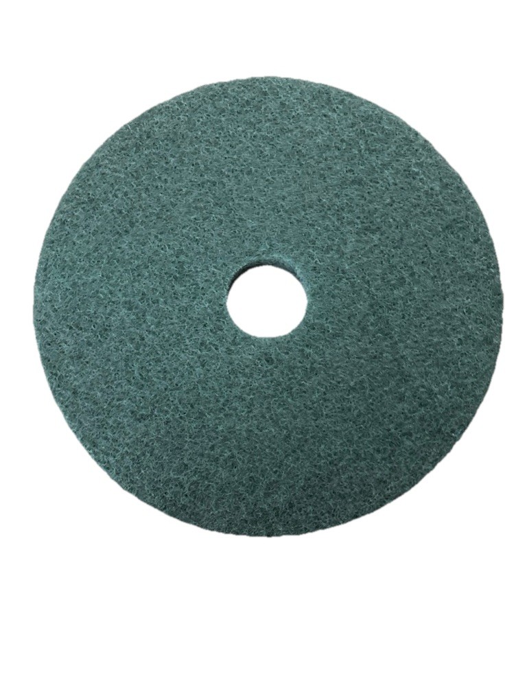 Heavy Duty 19” Green Buffing/ Scrubbing Maintenance Floor Pads. 2 Pack. NOB.