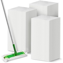 Juvale Disposable Mop Pads – Hard Floor Dust 200 Count (Pack of 1), White