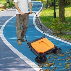 26″ Area Floor Push Sweeper Large Commercial Industrial Floor Clean Tool Outdoor