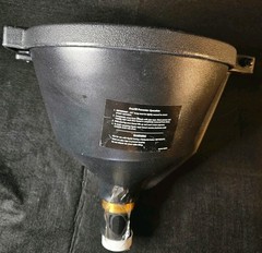 PIG Drum Funnel | Burpless Poly | for 30 and 55 gal Plastic Black