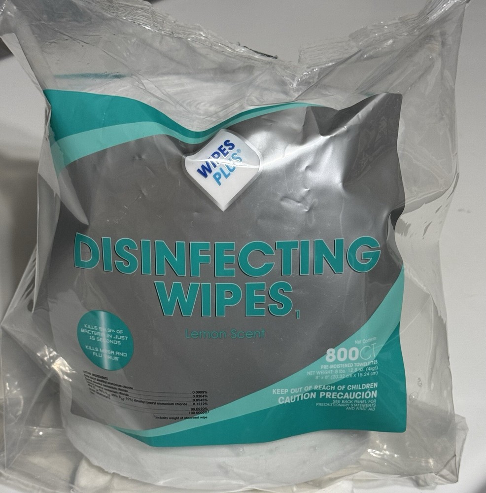 ONE WIPES PLUS Disinfecting Wipes – 800CT LEMON SCENT