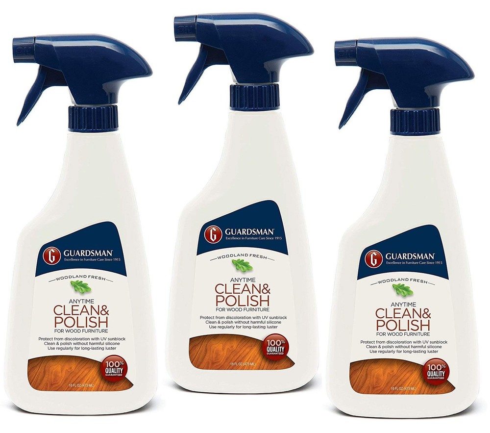 Guardsman Anytime Clean & Polish Wood Cleaner & 16 Ounce (Pack of 3)