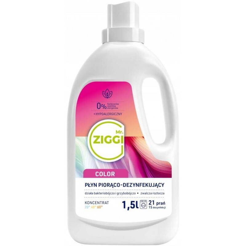 5900308778647 Mr. Ziggi Color Płyn Piorąco-Dezynfekujący 1.5L Clovin Germany Gm