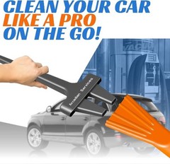 Vacuum Detail Attachment Tool | All-in-One Vacuum Claw, Ice Scraper Color: Red
