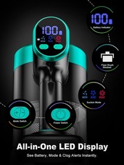 Oirfnd Cordless Vacuum Cleaner58Kpa/10-In-1 Stick Vacuum 29-Inch Hose And Led