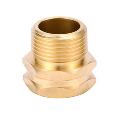 2 Pack Brass Garden Hose Adapter, 3/4″ GHT Female x NPT Male,