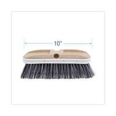 Boardwalk® Polystyrene Vehicle Brush w/Vinyl Bumper, 2 1/2 Bristles, 10 Brush