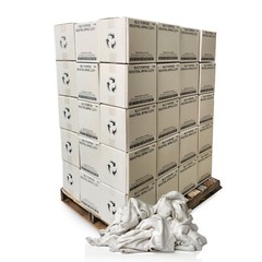 White Fleece Cleaning Rags 600 lbs. Pallet – 60×10 lbs. – Multipurpose Cleaning