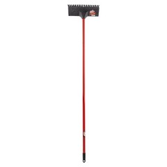 Libman Heavy Duty Floor Scrub Brush with Steel Handle Red/Black