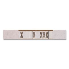 Pap-R Products 405000 $5,000 in $50 Bills Currency Straps – Brown (1000/PK) New